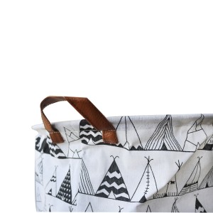 CESTO ORGANIZADOR DE POLIÉSTER COM ALÇAS NAS LATERAIS 49X40CM - 1400-D