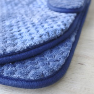 JOGO DE TAPETE PARA BANHEIRO DE POLIÉSTER COM 03 PCS - 97542-AZCL