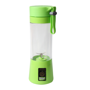 MINI LIQUIDIFICADOR DE PLÁSTICO COM 4 LÂMINAS E CARREGADOR USB 380ML - CA09569-VD