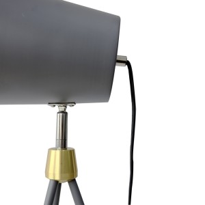 LUMINÁRIA DE MESA EM METAL COM TRIPÉ RETRÔ 50CM BIVOLT - 97772-CZ