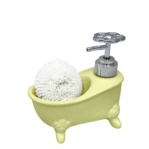 PORTA SABONETE LIQUIDO RETRO AMARELO 200 ML - PRB01001