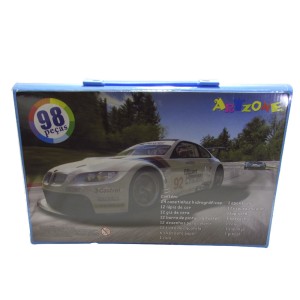 MALETA ESCOLAR DESENHO 98PÇS INMETRO CARRO BRANCO MT98BOY-A
