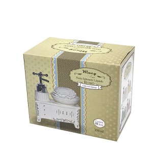 PORTA SABONETE LIQUIDO RETRO AMARELO 350 ML - PRB01003