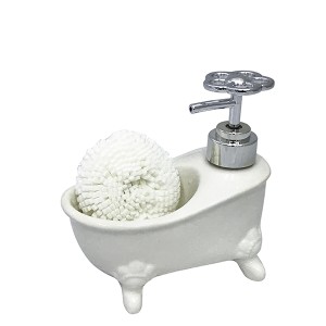 PORTA SABONETE LIQUIDO RETRO BRANCO 200 ML - PRB01001