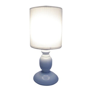 ABAJUR COM CÚPULA EM LINHO E BASE DE METAL 28CM BIVOLT - AL55008-BR