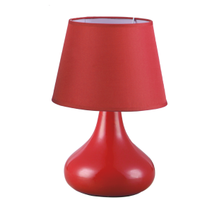 ABAJUR EM CERÂMICA COM CÚPULA EM POLIÉSTER E PVC 30X20CM BIVOLT - AL55004-VM