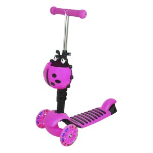 PATINETE DE PLASTICO 2 EM 1 EM ESTAMPA JOANINHA - DMR5546-PK