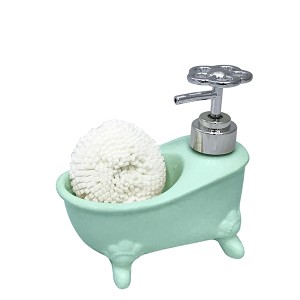 PORTA SABONETE LIQUIDO RETRO VERDE 200 ML - PRB01001