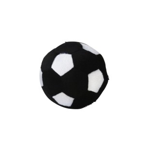 ALMOFADA PELUCIA BOLA P - 15 CM PRETA E BRANCA - 31300124-PTBR