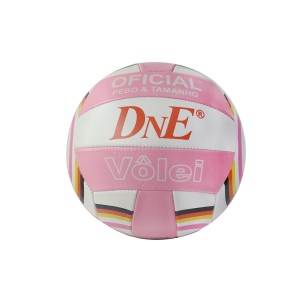 BOLA DE VOLEI DE PVC NO TAMANHO 5 ROSA E BRANCA - BFV6055-B