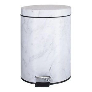 LIXEIRA INOX  MARMORIZADA COM PEDAL 5L BALDE INTERNO DE PLÁSTICO - CHI2117