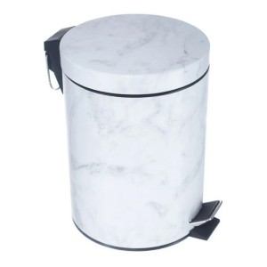 LIXEIRA INOX  MARMORIZADA COM PEDAL 5L BALDE INTERNO DE PLÁSTICO - CHI2117