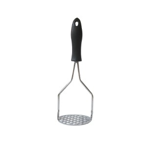AMASSADOR DE BATATA E LEGUMES DE METAL COM CABO DE PLÁSTICO 24CM - CZ1931