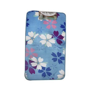 JOGO DE TAPETE PARA BANHEIRO DE POLIÉSTER COM 02 PCS - 894279-C