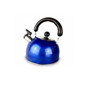 CHALEIRA INOX COLOR COM ALÇA E BICO COM APITO - 2 LITROS - 3557-AZ