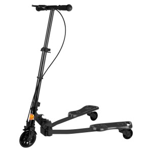 PATINETE PRETO 3 RODAS FROG NEW DE METAL COM FREIO NO GUIDÃO - DMR5819-PT