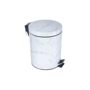 LIXEIRA INOX  MARMORIZADA COM PEDAL 3L BALDE INTERNO DE PLÁSTICO - CHI2116