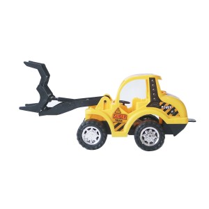 TRATOR ESCAVADEIRA DE FRICCAO DE PLÁSTICO AMARELO 10CM X 23CM - LP0014-B