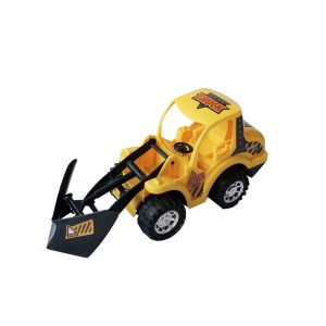 TRATOR TERRAPLANAGEM DE FRICCAO DE PLÁSTICO AMARELO 10CM X 23CM - LP0014-A