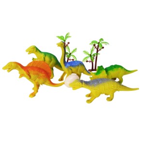 KIT DINOSSAUROS SORTIDOS DE PLÁSTICO COM 10 PEÇAS - LP8162