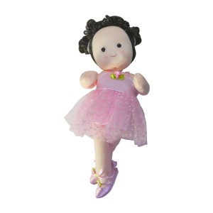 BONECA BAILARINA  MUSICAL A CORDA COM MOVIMENTO NA CABEÇA 35CM - F0175A