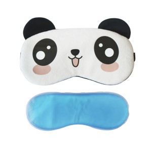 MASCARA DE DESCANSO COM  BOLSA GEL TÉRMICO DE PLÁSTICO ESTAMPA PANDA - WC409525-A