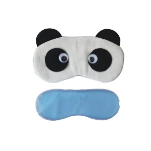 MASCARA DE DESCANSO COM  BOLSA GEL TÉRMICO DE PLÁSTICO ESTAMPA PANDA - WC409525-B