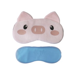 MASCARA DE DESCANSO COM BOLSA GEL TÉRMICO DE PLÁSTICO ESTAMPA PORQUINHO- WC409525-J