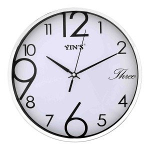 RELOGIO DE PAREDE CONTÍNUO DE PLÁSTICO 25CM -YI15290-BR