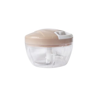 MINI MULTIPROCESSADOR  DE ALIMENTOS MANUAL EM PLÁSTICO COM 2 LÂMINAS 6X9CM - 2729-RS