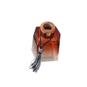 FRASCO DIFUSOR DE VIDRO COM PENDENTE DECORATIVO 7CM 200ML - HD02002- GR