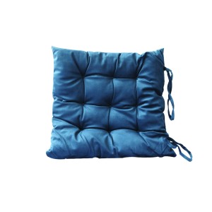 ALMOFADA FUTTON DE POLIESTER COM TIRAS PARA PRENDER NA CADEIRA 38X38CM - 96498-AZMA