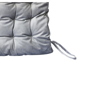 ALMOFADA FUTTON DE POLIESTER COM TIRAS PARA PRENDER NA CADEIRA 38X38CM - 96498-CZ