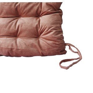 ALMOFADA FUTTON DE POLIESTER COM TIRAS PARA PRENDER NA CADEIRA 38X38CM - 96498-SAL