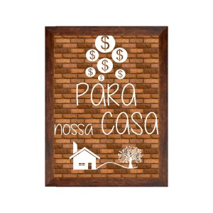 COFRE PARA NOSSA CASA MOLD COR MOGNO 20 X 25 CM - 804