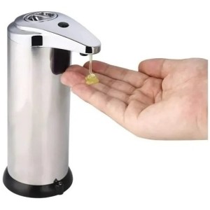 DISPENSER PARA SABONETE LÍQUIDO AUTOMÁTICO DE INOX 280ML - CZ19300