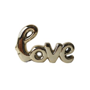 ENFEITE DE PORCELANA DECORATIVO LOVE 10X8,5CM - 96434-DOU
