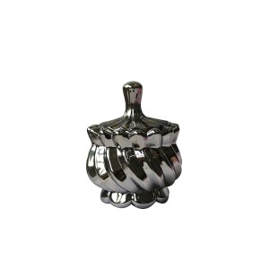 BOMBONIERE DE VIDRO DETALHADO COM TAMPA 9X12CM - HD67110-C