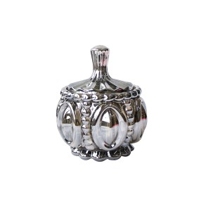 BOMBONIERE DE VIDRO DETALHADO COM TAMPA 9 X 12CM - HD67112-C