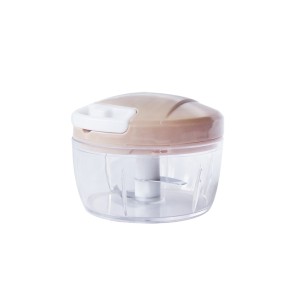 MINI MULTIPROCESSADOR DE ALIMENTOS MANUAL EM PLÁSTICO COM 2 LÂMINAS 6X8CM - CZ19555-RS