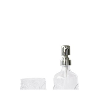 JOGO DE BANHEIRO DE VIDRO PIERRE 350ML COM 03 PEÇAS - 3983