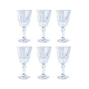 JOGO DE TAÇA DE VIDRO CALCUTÁ PARA LICOR COM 6 PEÇAS - 7112