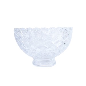 CENTRO DE MESA DE CRISTAL DETALHADO LINHA DIAMOND 13X20CM - 3324