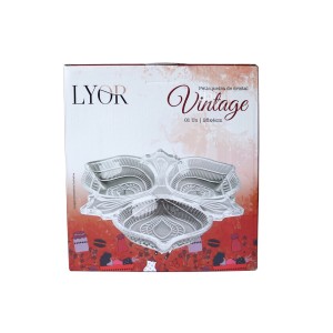 PETISQUEIRA DE CRISTAL VINTAGE 22X26X4CM - 7456