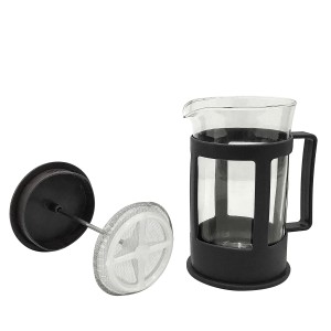 CAFETEIRA FRANCESA DE PLÁSTICO 600ML - PRETO