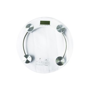 BALANÇA DIGITAL VIDRO TEMPERADO PARA BANHEIRO REDONDA CAPACIDADE 180 KG - 876718