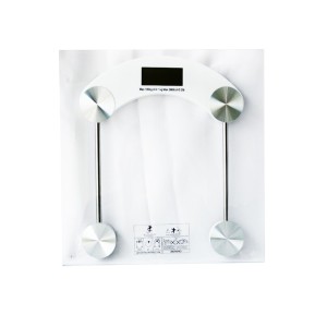 BALANÇA DIGITAL VIDRO TEMPERADO PARA BANHEIRO QUADRADA CAPACIDADE 180 KG - CZ19609