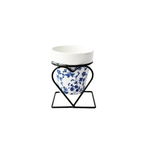 VASO DECORATIVO EM CERAMICA COM SUPORTE 8X10CM - GDR0364-C