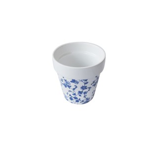 VASO DECORATIVO EM CERAMICA COM SUPORTE 8X10CM - GDR0364-C