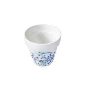 VASO DECORATIVO EM CERAMICA COM SUPORTE 8X10CM - GDR0364-D